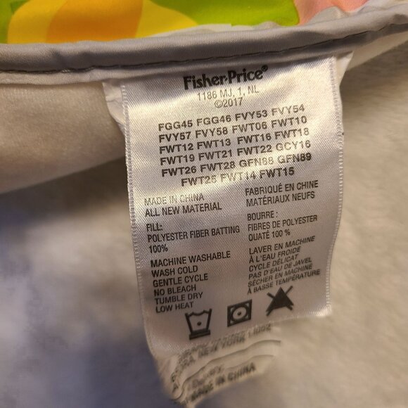 Fisher-Price Baby Changing Pad Play Mat With Colorful Jungle Animal Print - Picture 3 of 5